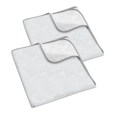 Set 2 aleze absorbante si impermeabile din frotir Kidizi 90x90 cm 