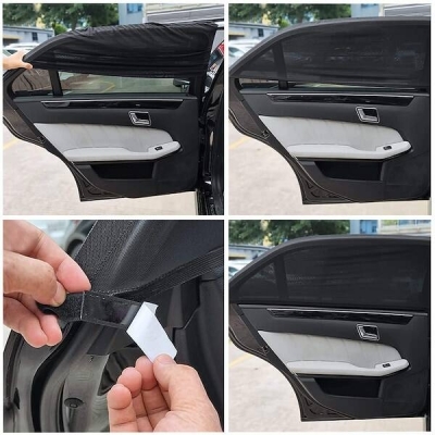 Set doua parasolare auto pentru geamurile din spate, protejeaza si impotriva insectelor