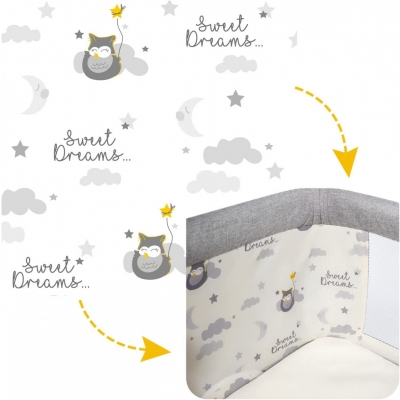 Patut 3 in 1 co-sleeping Skiddou Natt, Normandic Wood, Wood gri
