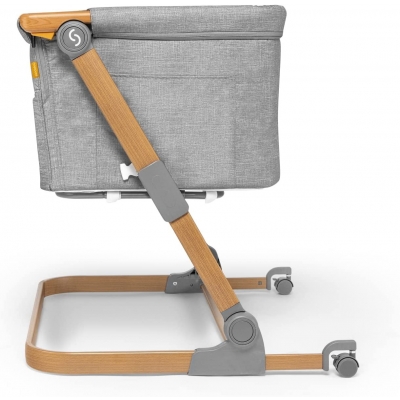 Patut 3 in 1 co-sleeping Skiddou Natt, Normandic Wood, Wood gri