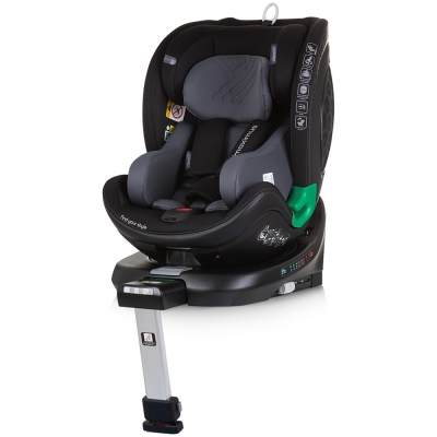 Scaun auto rotativ Chipolino Maximus I-Size 40-150 cm obsidian cu sistem Isofix