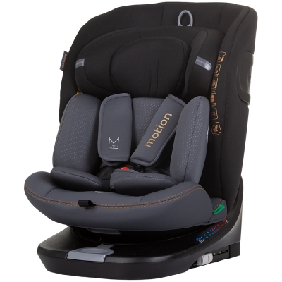 Scaun auto rotativ Chipolino Motion I-Size 40-150 cm obsidian cu sistem Isofix