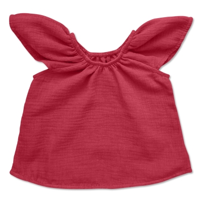 Bluza fetite din muselina cu volanase Frida chilli