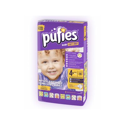 Pufies - Scutece numarul 4 Maxi Plus 56 buc