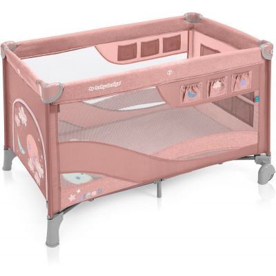 Patut Pliabil cu 2 nivele Baby Design Dream Regular Pink 