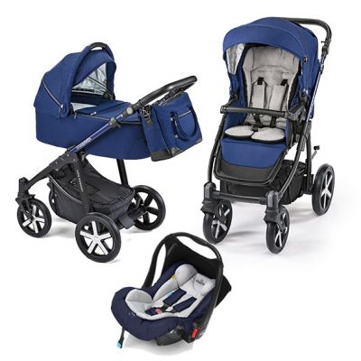 Carucior multifunctional  3 in 1 Baby Design Lupo Comfort Navy Blue 
