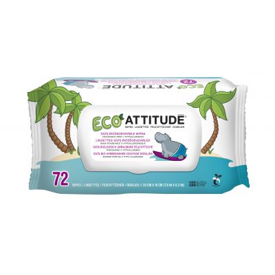 Attitude - Servetele umede  biodegradabile 72 buc