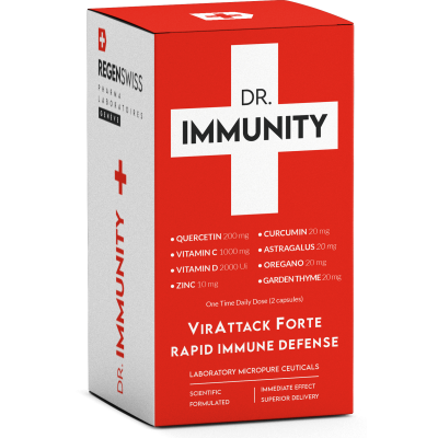 Dr Immunity Quercitina 200 mg, Vitamina D3 2000 Ui, Vitamina C 1000 mg, Zinc + formula imunologica avansata