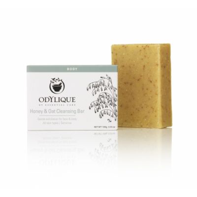Odylique - Sapun exfoliant cu miere si ovaz pentru fata si corp