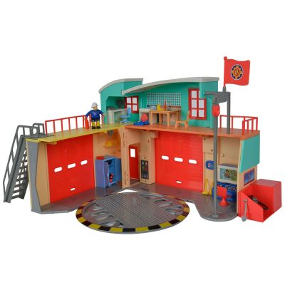 Statie de pompieri Fireman Sam Dickie Toys cu figurina si accesorii 