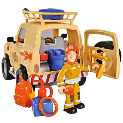 Masina Simba Fireman Sam Tom`s 4x4 cu accesorii
