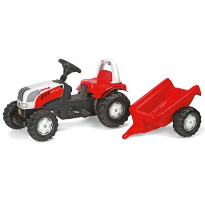 Rolly Toys - Tractor cu pedale si remorca 012510