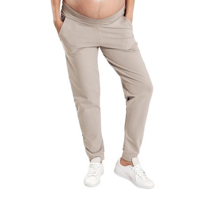 Pantaloni multifunctionali cu talie pentru gravide Kidizi Maura Sand M