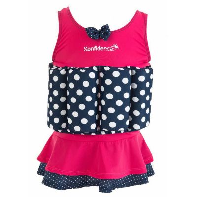 Konfidence - Costum inot copii cu sistem de flotabilitate ajustabil Pink Skirt