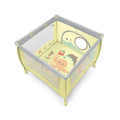 Baby Design - Tarc Play UP Light Green cu inele ajutatoare
