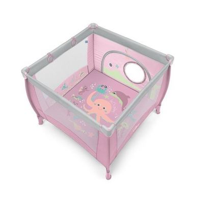 Baby Design - Tarc Play UP pink cu inele ajutatoare