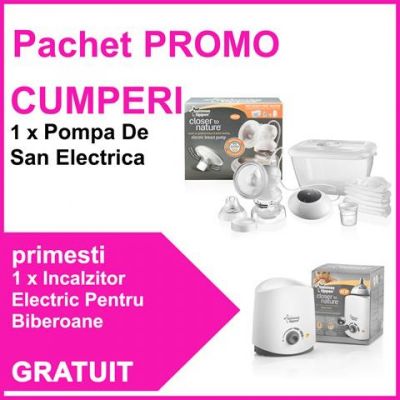 Tommee Tippee - Pompa de san electrica + Incalzitor electric