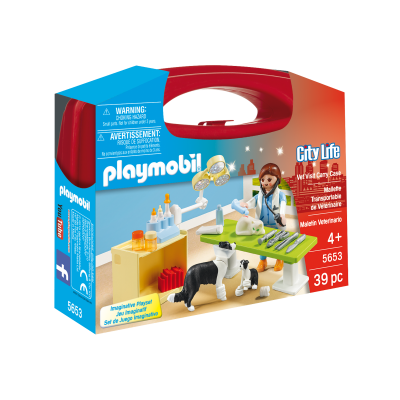 Playmobil - Set portabil In Vizita La Veterinar