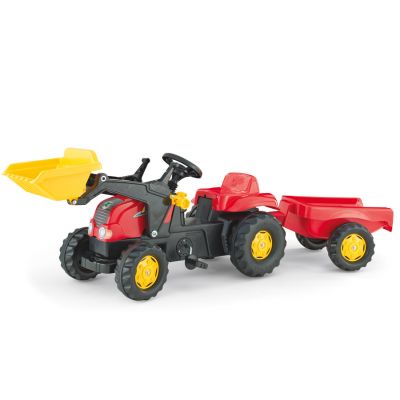 Rolly Toys - Tractor cu pedale si remorca 023127