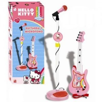 Reig Musicals - Set chitara si microfon Hello Kitty