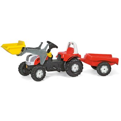 Rolly Toys - Tractor cu pedale si remorca 023936 