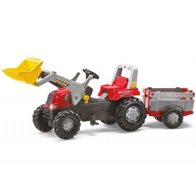 Rolly Toys - Tractor excavator cu remorca 811397