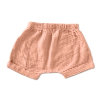 Pantaloni scurti din muselina dubla Kidizi Zuma salmon