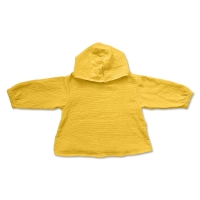 Bluza copii din muselina cu maneca lunga si gluga Kidizi Amos curry