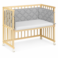 Aparatoare pentru patut co-sleeper 90x50 Kidizi Grey Deluxe