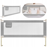 RESIGILAT Bariera protectie pat culisanta  XXL 200 cm Classic Primabobo, inaltime reglabila 68-98 cm 