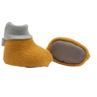 Botosei copii lana fiarta virgina 100% Kidizi Curry 6-12 luni