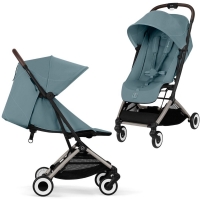 Carucior sport Cybex Orfeo Stormy Blue compact, recomandat de la nastere la 22 kg