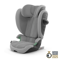 Scaun auto Cybex Solution G2 Plus i-Size Stone grey cu isofix, pliabil si usor de transportat