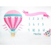 Paturica Milestone subtire pentru fotografii memorabile Balon Drool