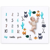 Paturica Milestone subtire pentru fotografii memorabile Bursuci Drool