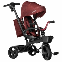 Tricicleta multifunctionala cu sezut reversibil, Lionelo Kori, Red Burgundy