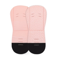 Salteluta pentru carucior reversibila cu doua fete Petite&Mars Roz