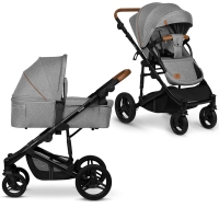 Carucior 2 in 1 Lionelo Mari Tour Gri, , recomandat de la nastere pana la 22 kg