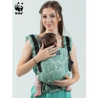 Marsupiu ergonomic bumbac organic si In Isara The One Majestic Green Forest