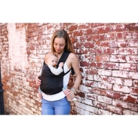 Marsupiu ergonomic usor, compact si subtire pentru bebelusi si copii, perfect pentru vara, Boba Air negru