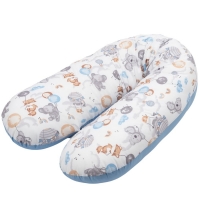 RESIGILAT Perna gravide 3 in 1 cu husa detasabila din bumbac 100% Kidizi Lena, lungime 160 cm, Tiny Adventures