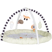 Covoras de joaca Chipolino Little Fox cu cinci jucarii detasabile