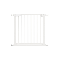 Poarta de siguranta copii Kidizi Rexa alb, reglabila 75–82 cm, montaj prin presiune, inchidere automata, certificata EN 1930