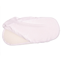 Set cearceaf si topper saltea antisufocare si antitranspiratie pentru landou Kidizi 3D AirFlow, cearceaf din muselina bumbac 100%