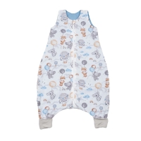 Sac de dormit cu picioare de vara pentru copii 18-36 luni Kidizi Tiny Adventures 0.5 tog, mansete transformabile in soseta