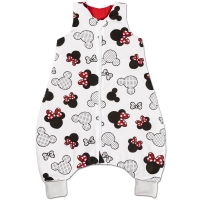 Sac de dormit cu picioare pentru copii 6-18 luni Kidizi Minnie 0.5 tog, mansete transformabile in soseta