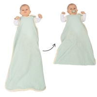 Sac de dormit de vara pentru copii din in 0-24 luni Kidizi Inny, 0.5 tog, model ajustabil