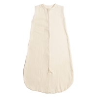 Sac de dormit de vara pentru copii din muselina dubla 3-18 luni Kidizi ivory, 0.3 tog