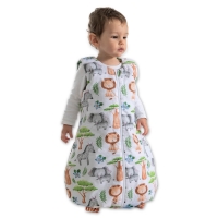 Sac de dormit cu picioare pentru copii 18-36 luni Kidizi Safari 1 tog, mansete transformabile in soseta