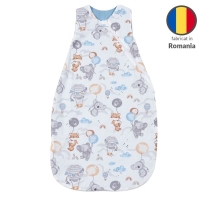 Sac de dormit de vara din bumbac 100%  3-12 luni Kidizi Tiny Adventures, 0.5 tog